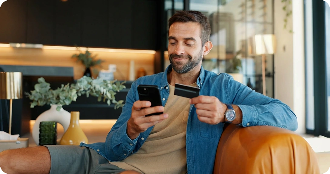 man phone
